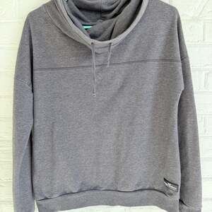 Simply Southern Blessed Cowl‎ Neck Pullover Sweatshirt Gray